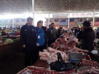 弋陽開展三部門聯合執法檢查 筑牢肉制品市場安全防線